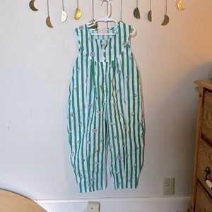 Kids ballon leg apron-front jumper